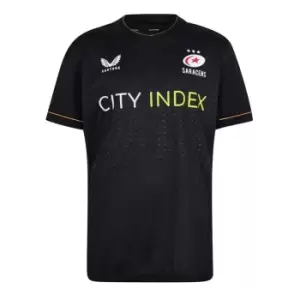 Image of Castore Saracens Scrum Shirt 2022/2023 Mens - Black