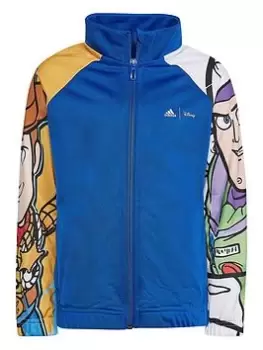 Image of adidas Disney Younger Boys Buzz Lightyear Woody Track Top - Dark Blue, Dark Blue, Size 9-10 Years