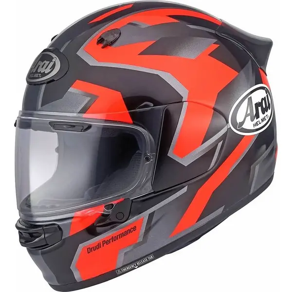 Image of Arai Quantic Robotik Red Full Face Helmet Size S