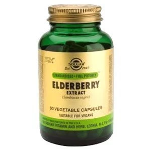 Image of Solgar SFP Elderberry Berry Extract Vegetable Capsules 60 vegicaps