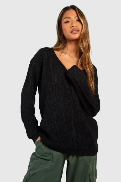 Image of Basic V Neck Jumper