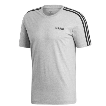 Image of adidas Essentials 3-Stripes T-Shirt Mens - Grey