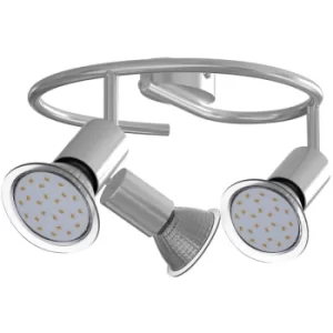 Image of Ceiling Lamp Light Fitting Spotlight Swiveling Angle Adjustable Spots Including LED GU10 Bulbs 3 Flame Wavy