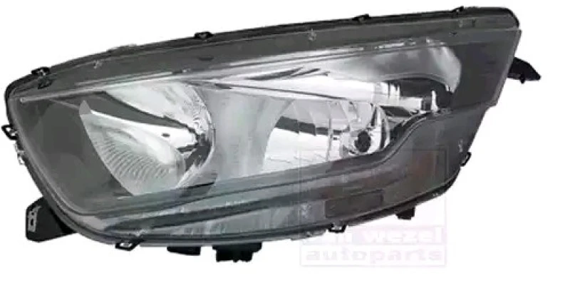 Image of VAN WEZEL 2817961 Headlights H7/H1, Left, with motor for headlamp levelling Headlight (259)