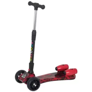 Image of Reiten Kids 3-Wheel Kick Scooter with Lights, Music & Water Spray - Red