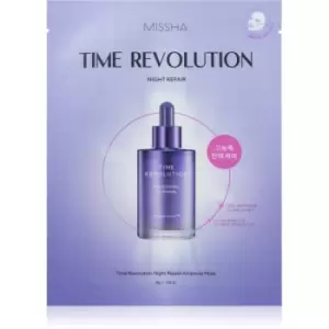 Image of Missha Time Revolution Night Repair Ampoule anti-wrinkle sheet mask 30 g