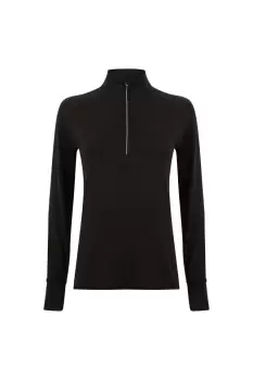 Image of Long Sleeve Zip Neck Performance Top