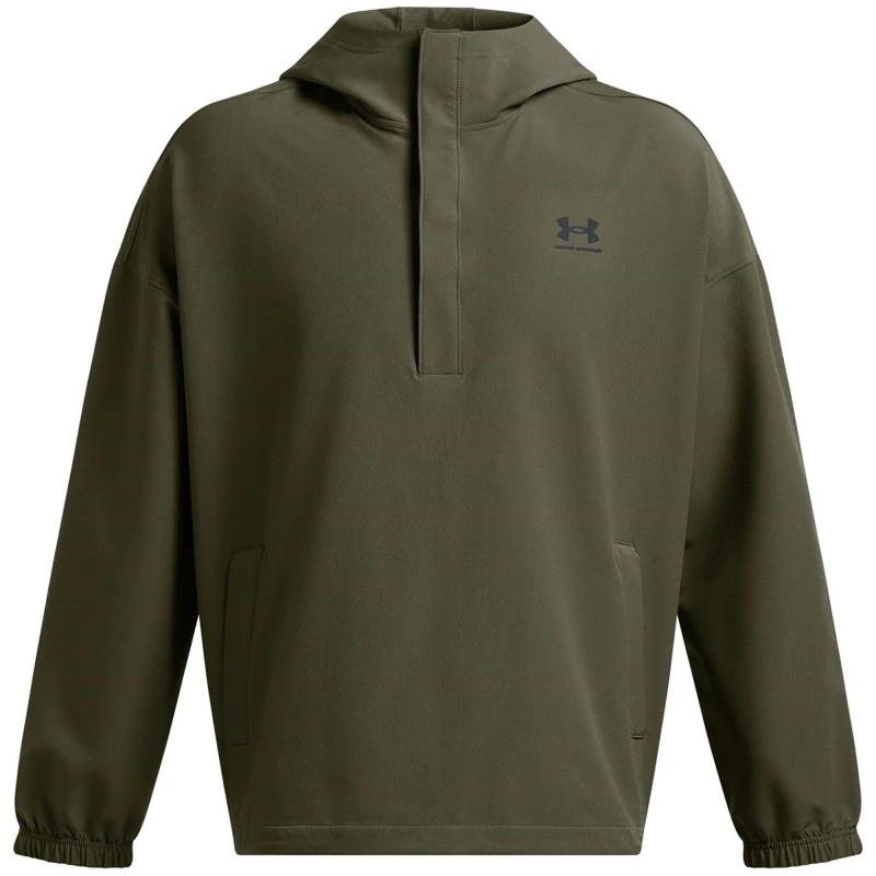 Image of Under Armour Mens Vibe Stormshell Hoodie Green male S