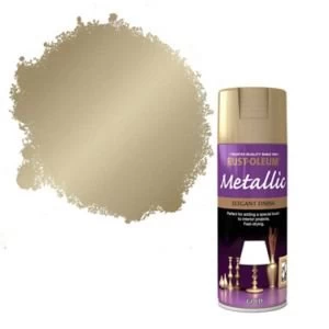 Image of Rust-Oleum Gold effect Multi-surface Spray Paint 400ml