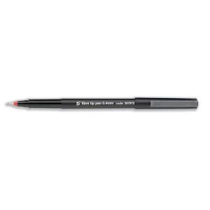 Image of 5 Star Office Fibre Tip Pen Medium 0.7mm Tip 0.4mm Line Red Pack 12