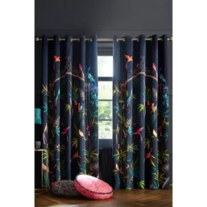 Image of Sara Miller Enchanted Gate Lined Eyelet Curtains