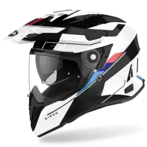Image of Airoh Commander Skill Motocross Helmet, black-white, Size S, black-white, Size S