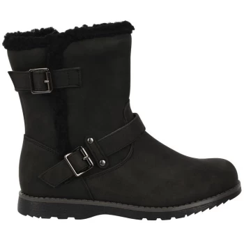 Image of Miso Faith Child Girls Biker Boots - Black