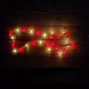 Image of 67cm Multi-Coloured LED Christmas Shooting Star Light Battery Operated Window Xmas Decoration