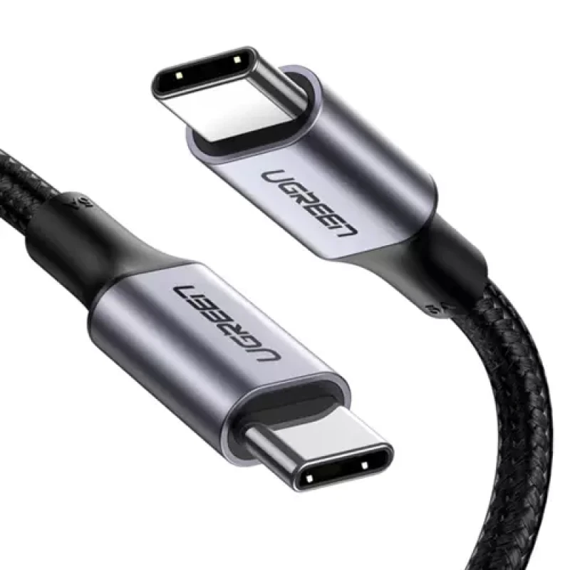 Image of UGreen 100W 5A USB-C to USB-C Braided Cable - 1M DIS100025888EBA Black