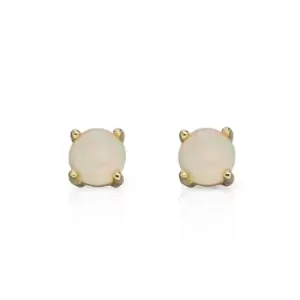 Image of JG Signature 9ct Gold Opal Stud Earrings 4mm