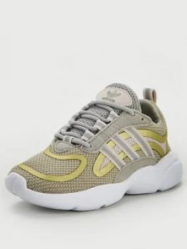 Image of adidas Originals HAIWEE Childrens Trainer - Off White, Size 11