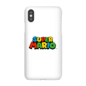 Image of Nintendo Super Mario Colour Logo Phone Case - iPhone X - Snap Case - Gloss