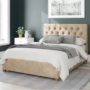 Image of Olivier Kimiyo Linen Ottoman Bed Beige