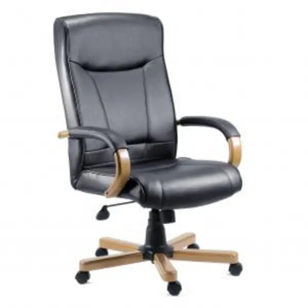 Image of Kingston Exec Chair Black LiWood EXR12032TK