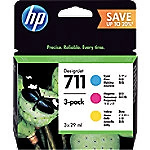 Image of HP 711 Tri Colour Ink Cartridge