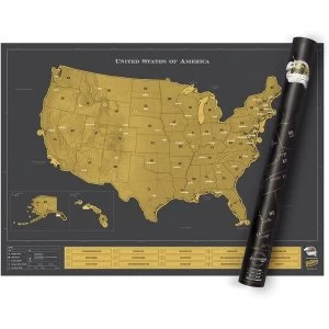Image of USA Scratch Map Log Gift