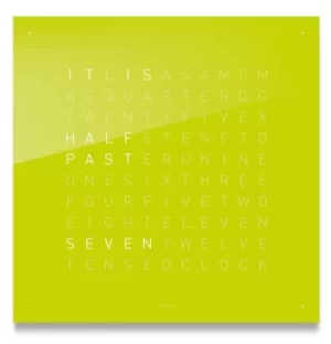 Image of QLOCKTWO Classic Lime Juice Wall Clock 45cm