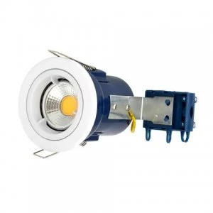 Image of Electralite GU10 Spotlight Fitting - IP20 - White