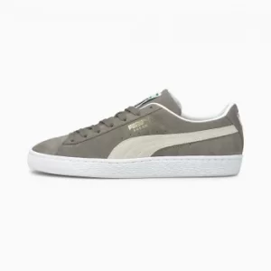 Image of Womens PUMA Suede Classic Xxi Trainers, Steel Grey/White Size 9 Shoes