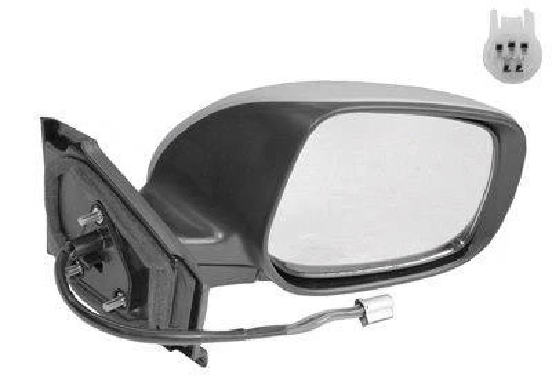 Image of RIDEX 50O0390 Wing mirror Right, Electric, Complete Mirror Outside Mirror (50)