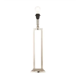 Image of 1 Light Table Lamp Bright Nickel Plated On Solid Brass, E27