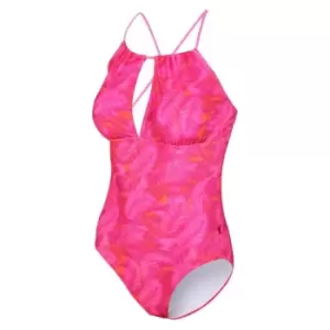 Image of Regatta Halliday Swim Costume - PinkFusPalm