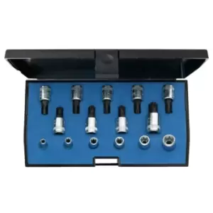 Image of Gedore Screwdriver bit socket set 1/4" 15 pcs TORX