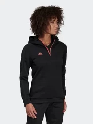 Image of adidas Tiro Hoodie, Black, Size 2Xs, Women