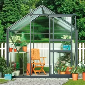 Image of Garden Gear Greenhouse 6.2 x 4.3 x 6.6ft - Grey
