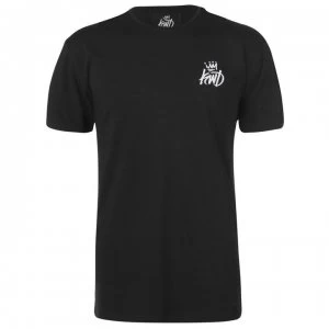 Image of Kings Will Dream Banton Fade T Shirt - Black/Red/Grey