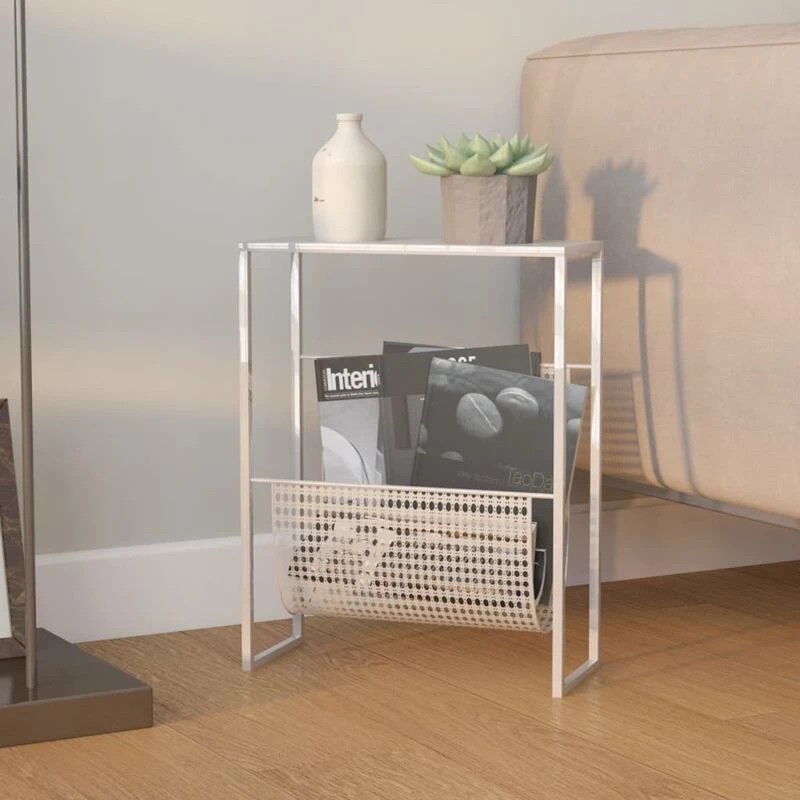 Image of VIDAXL Vidaxl - Magazine Rack Silver 35x15x45cm Steel 8720286462676