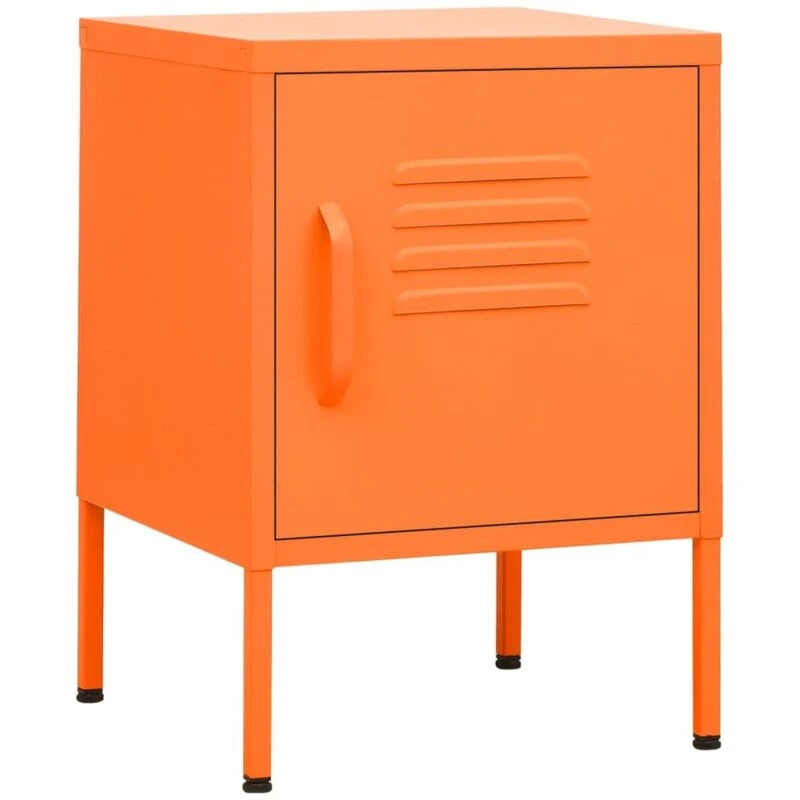Image of VIDAXL Nightstand Orange 35x35x51cm Steel Vidaxl 8720286565223