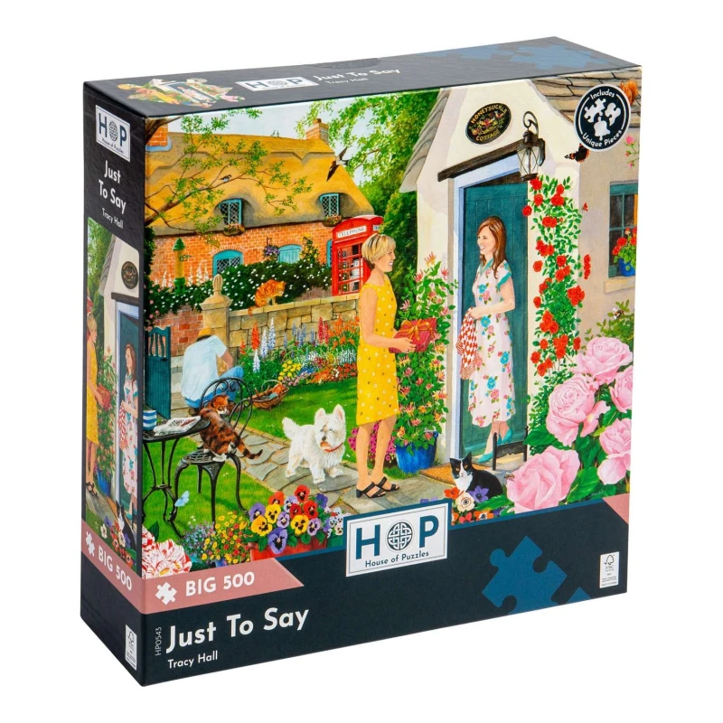 Image of The House Of Puzzles Just To Say, BIG 500 Piece Jigsaw Puzzle Multi unisex