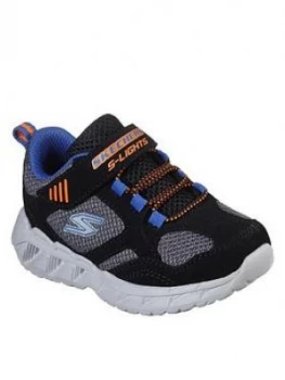 Image of Skechers Boys Magna-lights Infant Trainer, Black, Size 4 Younger