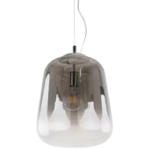 Image of Italux Lighting - Italux Lanila - Modern Hanging Pendant Smoky 1 Light , E27