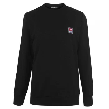 Image of Diesel Chest Logo Sweatshirt - Black 900