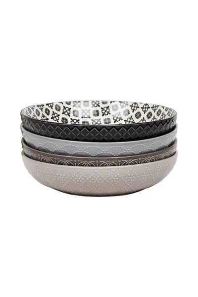 Image of Hestia Set of 4 Pasta Bowls Multi