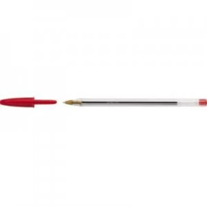 Image of BIC Disposable ballpoint pen Cristal Red 0.4mm indelible/no VOCs: Yes 50 pcs/pack 50 pc(s) 8373619