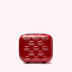Image of Lulu Guinness Womens Hardside Vanity Case - Classic Red