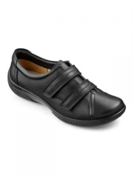 Image of Hotter Leap touch close trainers Black