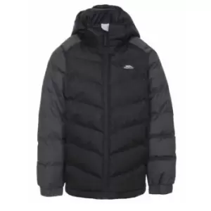 Image of Trespass Childrens Boys Sidespin Waterproof Padded Jacket (9/10 Years) (Black)