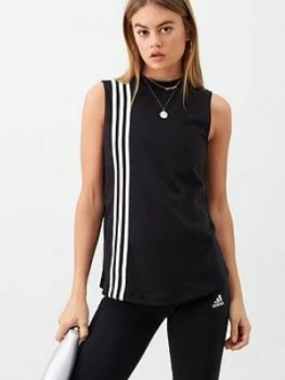 Image of Adidas Mh 3 Stripe Tank - Black