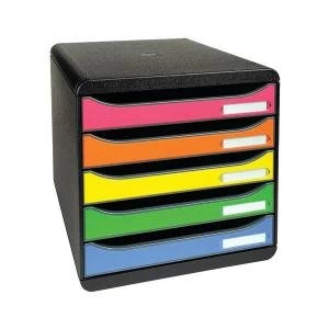 Image of Exacompta Classic A4 BIG BOX PLUS Desktop Drawer Set Harlequin 309798D