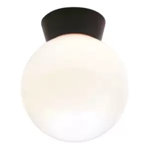 Image of Coast Globe Porch Ceiling Light Black